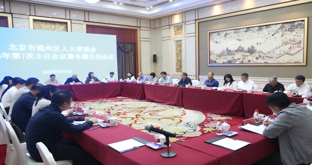 区人大常委会召开2025年第7次主任会议暨专题主任会...